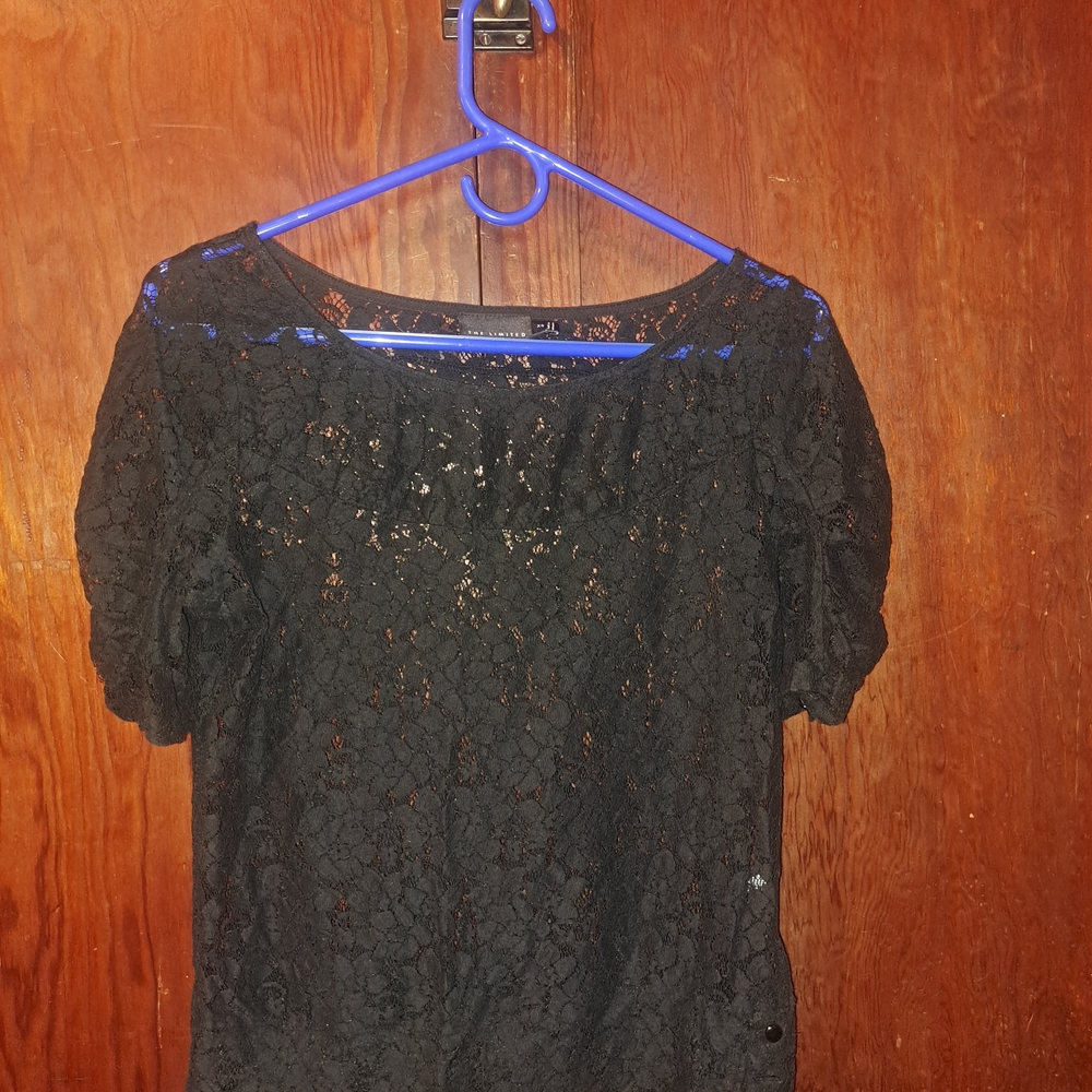 The Limited Black Lace Blouse